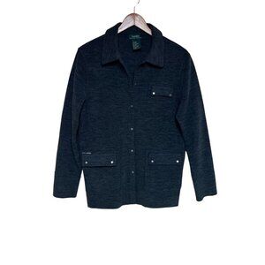 Lauren‎ Ralph Lauren woman size Small Wool Blend Snap Button Jacket/Cardigan